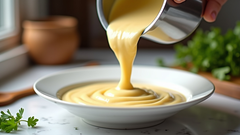 Béchamel crémeuse préparée au Thermomix prête à servir