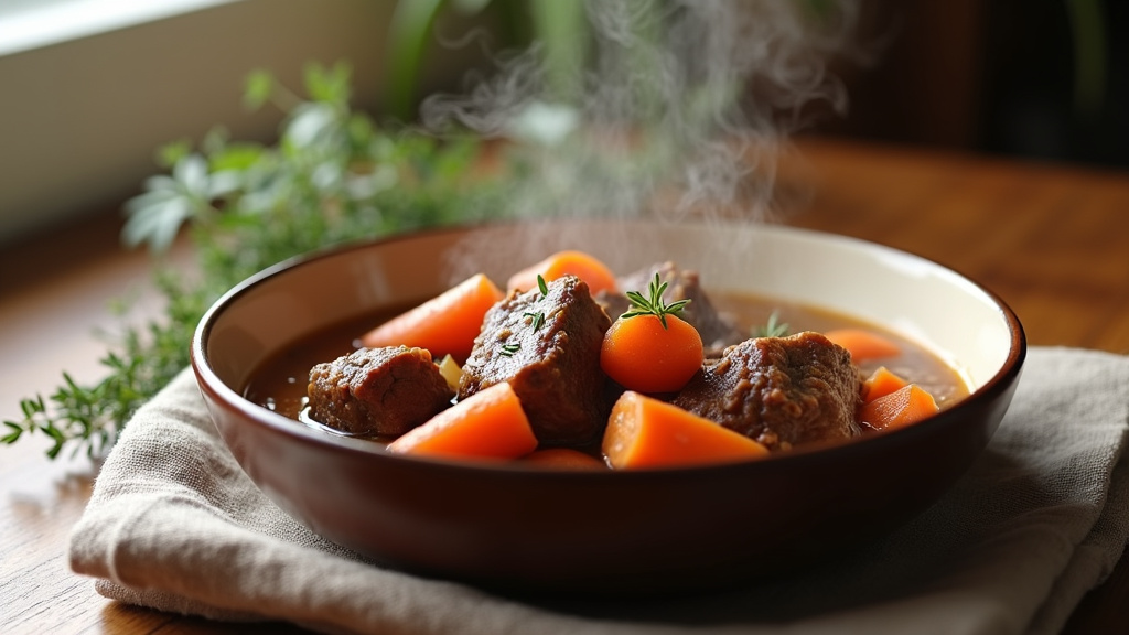 Bœuf carottes fin prêt sorti du Cookeo avec sauce onctueuse