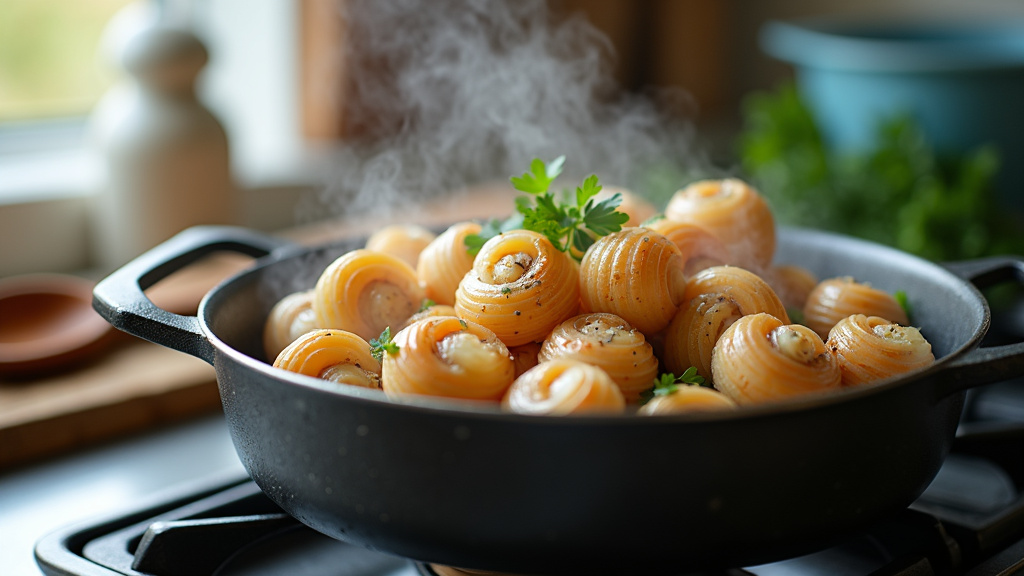 Bigorneaux frais dans leur coquille sur un plateau de fruits de mer