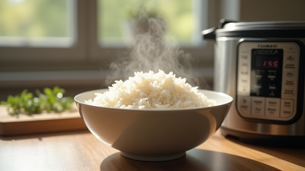 Tableau comparatif des temps de cuisson selon les types de riz dans un Cookeo
