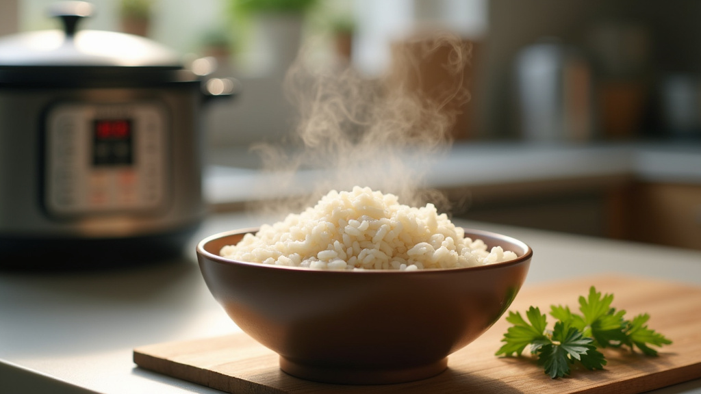 Riz parfaitement cuit dans un Cookeo avec des grains bien séparés