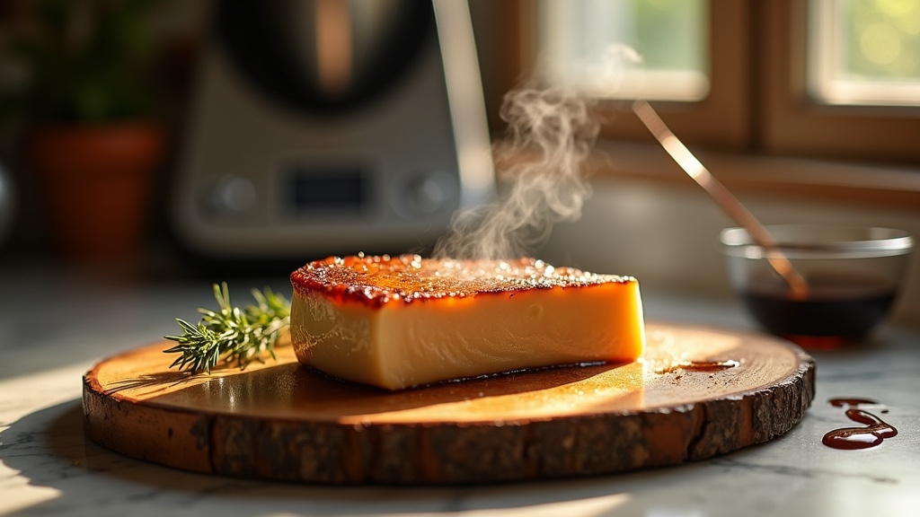 Foie gras maison cuit au Thermomix dans son emballage en film alimentaire