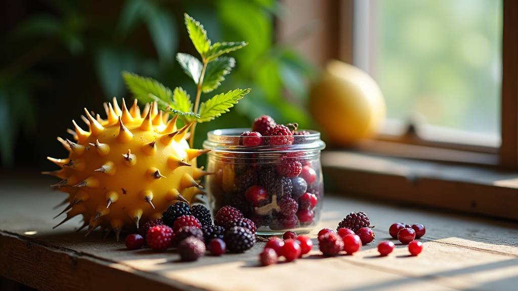 Fruits Emblic (Amla) séchés dans un bol en bois