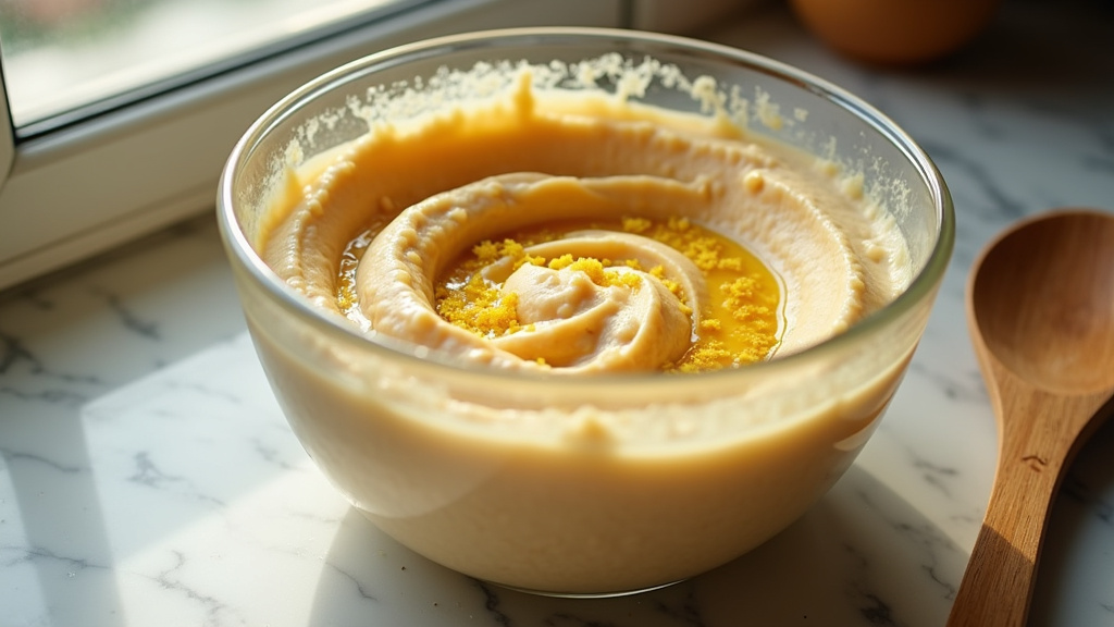 Présentation élégante de houmous maison avec légumes colorés et herbes fraîches