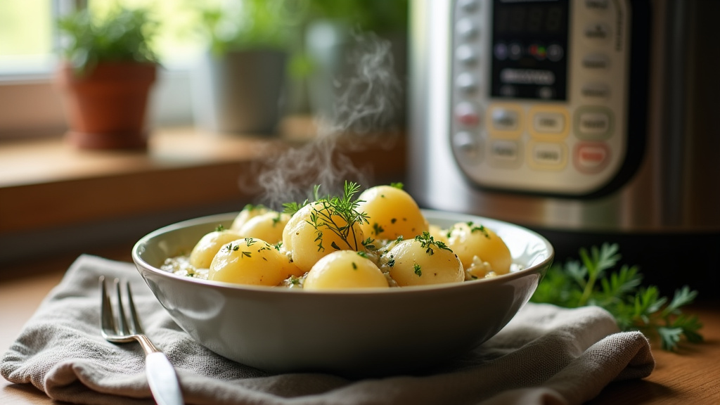 Pommes de terre rôties dans le Cookeo avec accessoire Extra Crisp