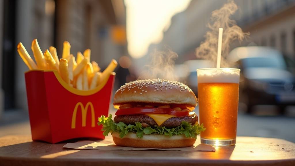 Menu Best Of McDonald's avec les différents choix de burgers