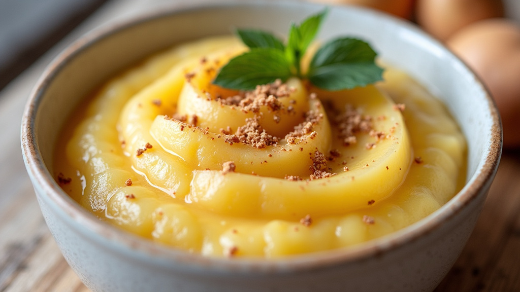 Purée au fromage préparée avec un Thermomix