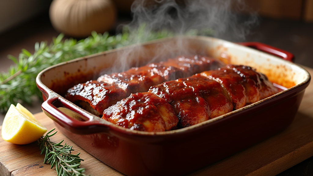 Ribs préparés dans un fumoir traditionnel