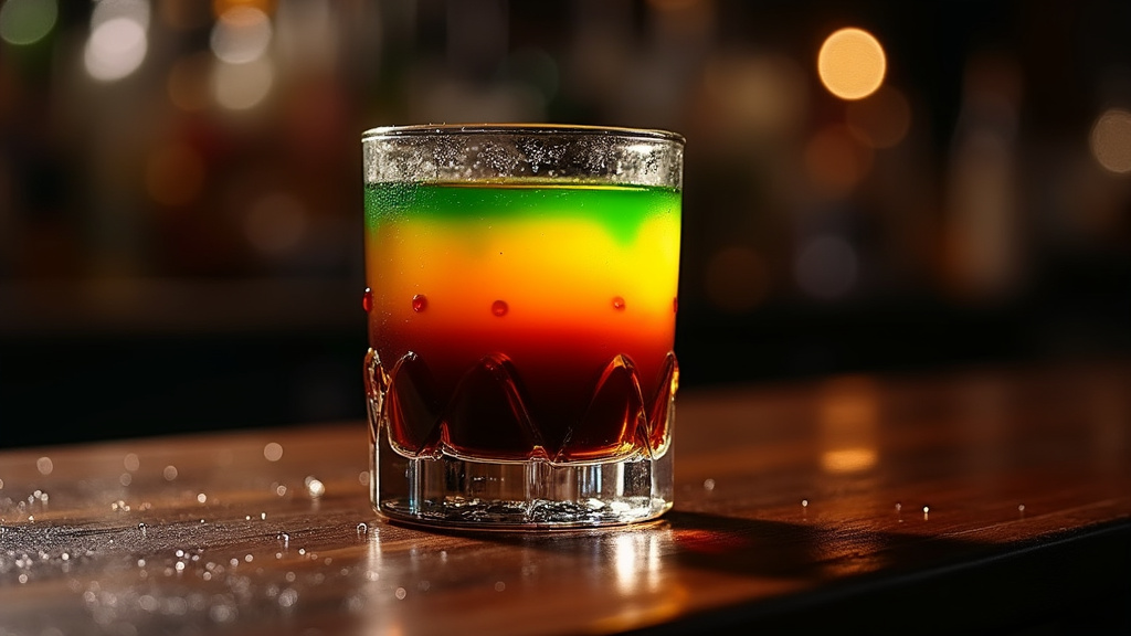 Illustration artistique du groupe The B-52's qui a inspiré le nom du cocktail