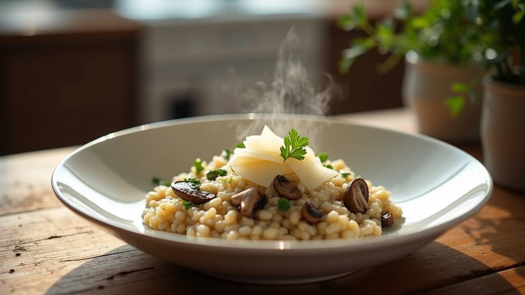 Préparation du risotto dans la cuve du Cookeo