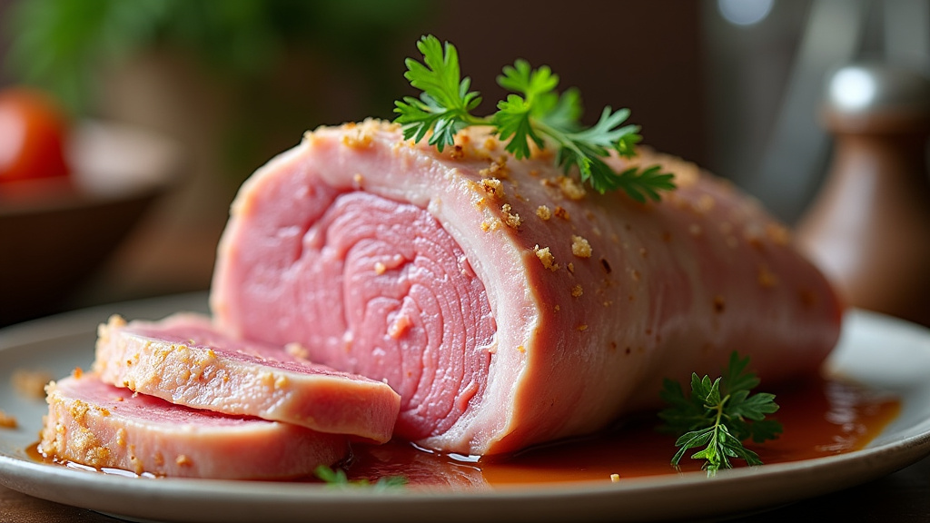 Dorure de la rouelle de porc dans le Cookeo
