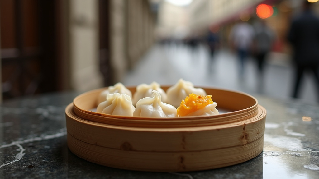 Service élaboré des dim sum spéciaux au Steam Bar