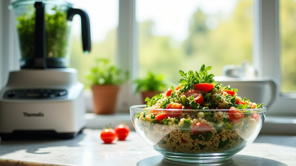 Ingrédients pour taboulé Thermomix